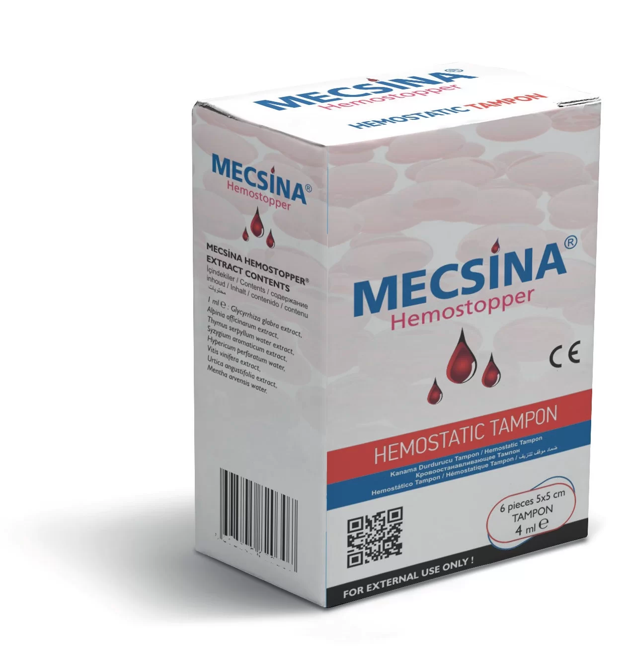 Hemostatic Tampon Mecsina Hemostopper